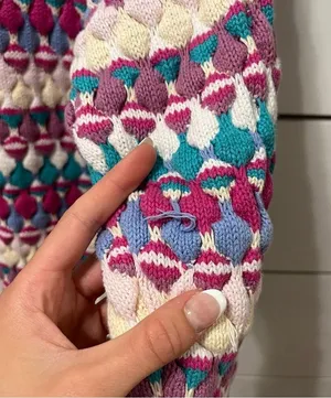 Vintage Pattern Multicolor Sweater thumbnail 7