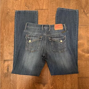 Lucky Brand NWOT Decorative Back Button Pocket Bootcut Jeans thumbnail 2