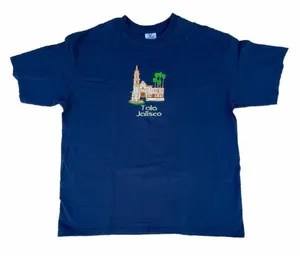 Vintage Tala Jalisco Mexico Embroidered Blue T-shirt thumbnail 1