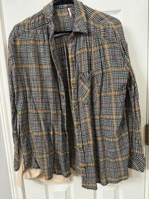 Free People Plaid Top thumbnail 1