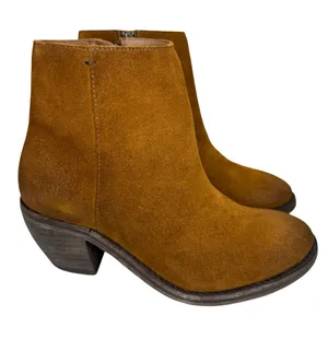 Frye Rosalia Bootie Cognac Suede Sample Sale sz 6 thumbnail 1