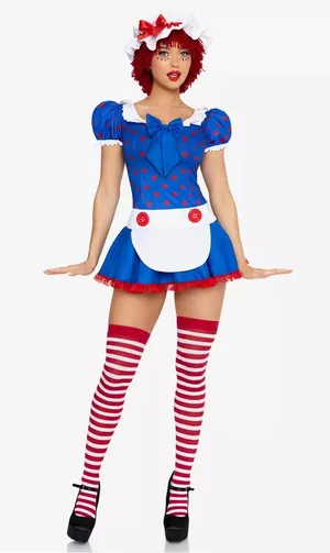 Leg Avenue Raggady Anne Halloween Dress Size M/L thumbnail 1