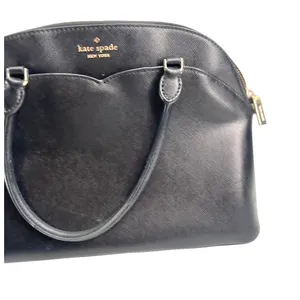Kate Spade New York Payton Medium Dome Satchel Bag Purse Top Handle Black thumbnail 2