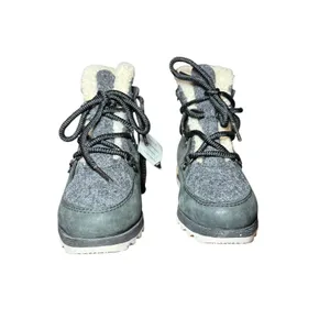 NWT Sorel Women's Winter Boots Grey Wool‎ Waterproof Insulated Cozy Snow Size 6 thumbnail 5