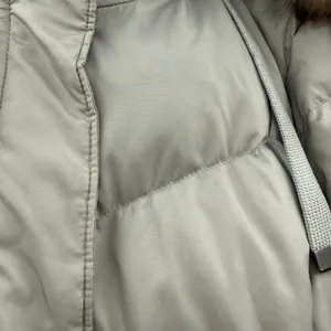Eddie Bauer Lodge Cascadian Down Parka Womens Small Gray Fur Trim Hood‎ Coat thumbnail 7