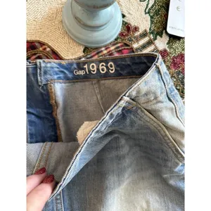Gap 1969 Denim Skirt Blue Stone Wash Straight Pencil 29 thumbnail 7