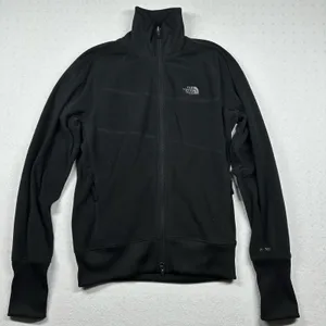 The North Face Women’s Medium Black Full Zip Fleece Jacket TKA 100 Lightweight thumbnail 1