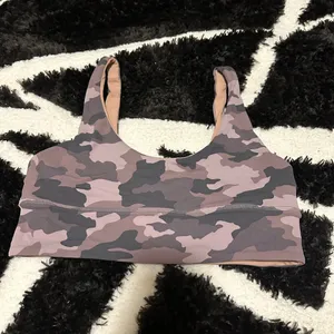 Lululemon Align Reversible Bra Light Support A/B Cup W2DAAS camo misty mauve 10 thumbnail 2
