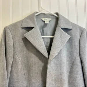 Austin Reed Classic Gray Women's Blazer vintage. USA long sleeve size S. thumbnail 8