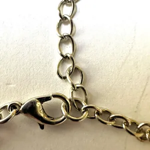 Grey and clear rhinestone necklace Silver thumbnail 7