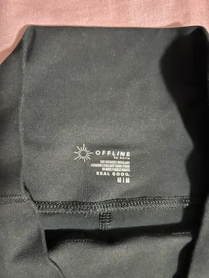 Offline by aerie Black The Hugger Hi-Rise Leggings Size M thumbnail 2
