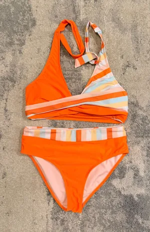 Image Orange Striped Two thumbnail 1