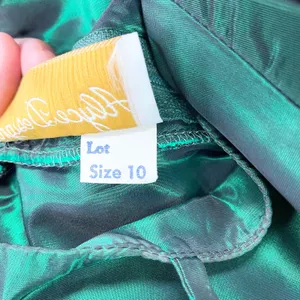 VTG 80s‎ Alyce Design Womens 10 Emerald Green Gown Dress Formal Holiday Prom thumbnail 9