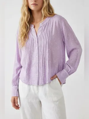 Free People Womens Top S Star Print Oversized Pin Tuck Boho Relaxed Minimalist thumbnail 13