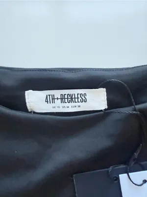 NWT 4th + Reckless Verity Dress - Sleeveless Thigh Split Maxi Dress Black Size M thumbnail 8