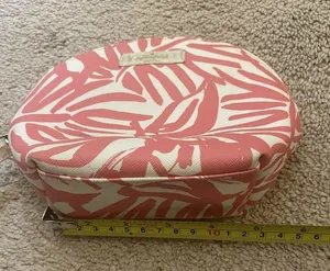 Kate Spade Grant Street Keri Domed Cosmetic Case - Pink & White thumbnail 7