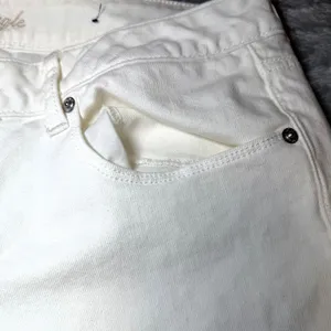 American Eagle Womens Size 14 White Jeans Stretch Straight Leg Denim Casual thumbnail 16