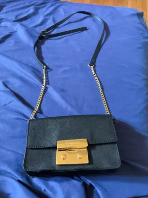 Michael Kors Black Crossbody with Gold-Tone Push Lock thumbnail 4