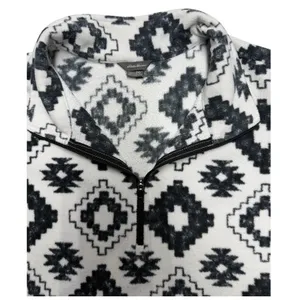Eddie Bauer Women‎ 2XL Fleece Pullover Quarter Zip Geometric Southwest Pattern thumbnail 2