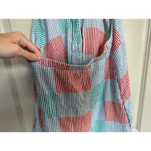 Tuckernuck Seersucker Halter Pocket Midi Dress Women's Sz Medium thumbnail 8