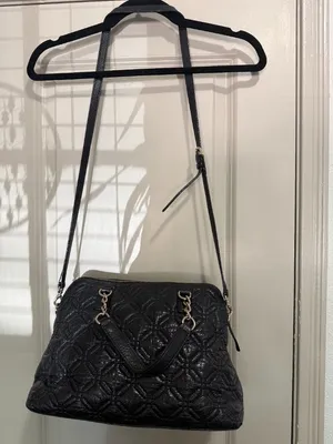 Kate Spade Small Rachelle Astor Court Quilted Satchel Black 100% Leather Purse thumbnail 11