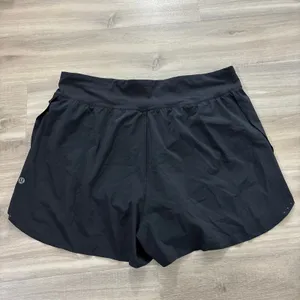 Lululemon Fast and Free Reflective High-Rise Short 3" Women 12 Black thumbnail 3