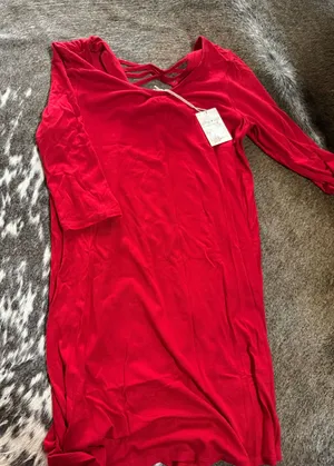 Red Tshirt Dress thumbnail 1