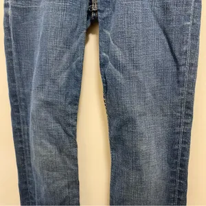BKE Womens Jeans 28x29 Waist 28” Sabrina Mid Rise Boot Cut Dark Blue Wash Denim thumbnail 6