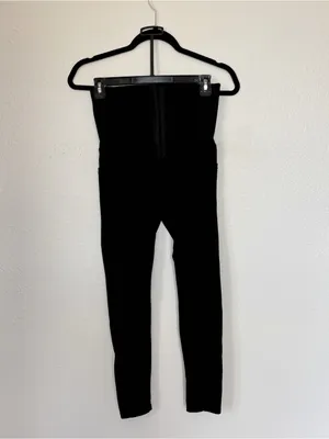 Solid Black Waist Trainer Shapewear Leggings Size M thumbnail 2