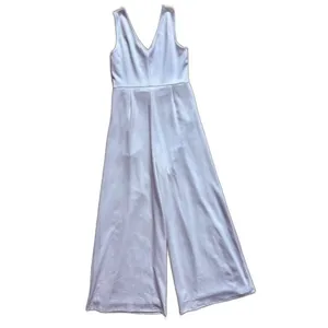 Venus White Wide Leg Tie Waist Jumpsuit Size L thumbnail 5