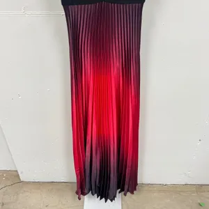 Betsy & Adam Ombre Pleated Maxi Gown Dress with Mesh Inset Waist Sz 6 Sleeveless thumbnail 8
