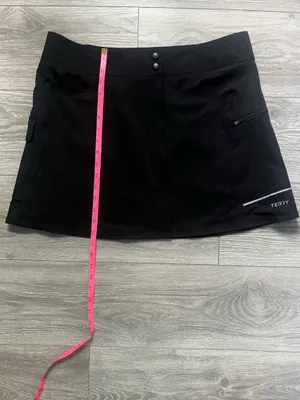 NEW Terry Cycling Black Active Outdoor Cargo Skirt Size XL Athletic Biking thumbnail 9