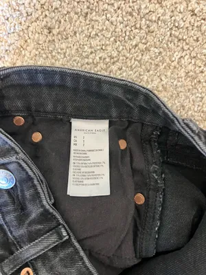 American Eagle black jean shorts size 2 thumbnail 4
