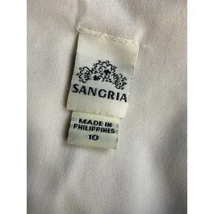 SANGRIA Lined Colorful FLORAL CHIFFON Gathered Neckline/Waist Zip MAXI Dress‎ 10 thumbnail 11