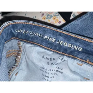 American Eagle Super High Rise Jeggings Size 10S thumbnail 2