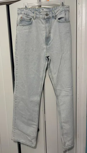 ZARA Jeans Straight Leg High-Rise thumbnail 1