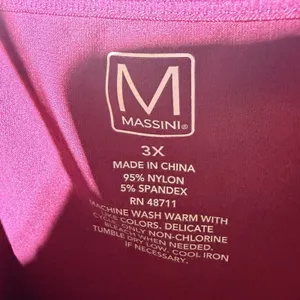 Massini Womens 3X Burgundy Camisole Tank Tops Stretch Layering Basics Lot Of 2 thumbnail 6
