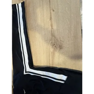 Nike Women's Jacket Black w/ White‎ stripes Vtg 90s Windbreaker Golf XL 16-18 thumbnail 3