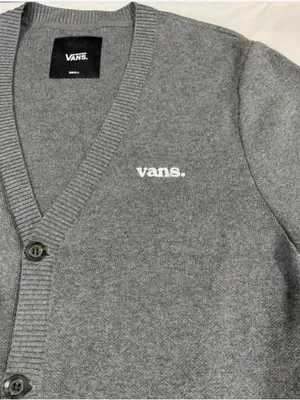 Vans Cardigan Unisex Sz Small Dark Gray Button Down thumbnail 4