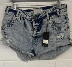 New one teaspoon Sz 26/2 smiths shorts studded medium rinse sexy distressed thumbnail 1