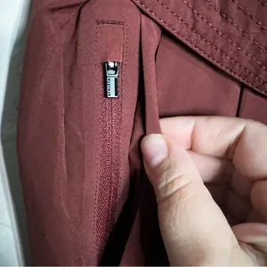 Athleta Skyline II Terracotta‎ High Rise Belted Pleated Ankle Performance Pants thumbnail 6