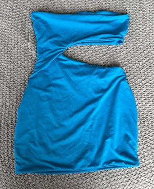 SHEIN Blue Cut-Out Mini Dress thumbnail 1