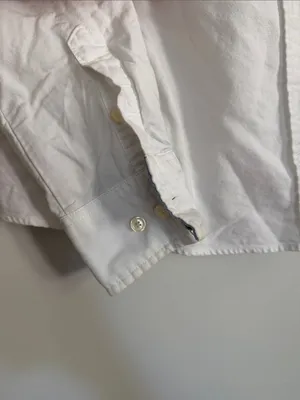 Tommy Hilfiger White Long-Sleeve Casual Button-Down Shirt with Subtle Trim thumbnail 4