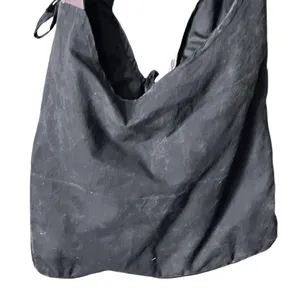 Boho crossbody bag slouchy patchwork distressed cotton bag. thumbnail 4