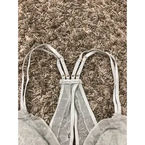 Aerie floral lace strappy bralette with ruffled edges thumbnail 5