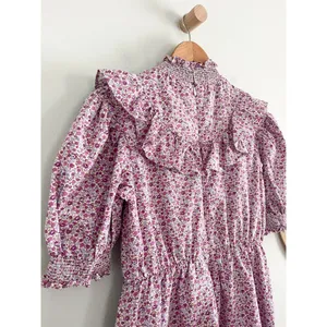 Tuckernuck | Hyacinth House | Purple Floral Periwinkle Mini Dress | Sz XS thumbnail 10
