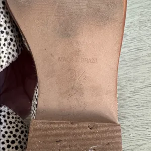 Madewell Spotted Cream and Brown Shoes Size 9.5 thumbnail 6
