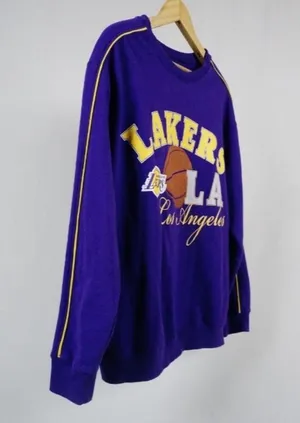 Women's LA Lakers NBA Graphic Pullover Sweatshirt - Purple Medium thumbnail 3