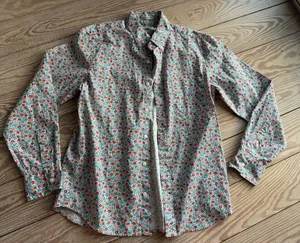 J.Crew Secret Wash Slim Untucked Floral Shirt - Medium Short size m petite thumbnail 1