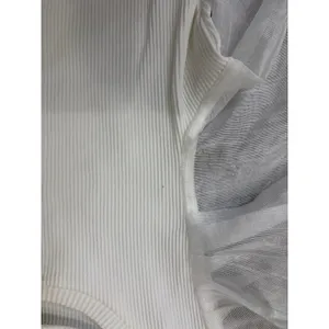 Anthropologie Dolan Top Small White Ribbed Sheer Puff Sleeve Blouse Romantic thumbnail 7